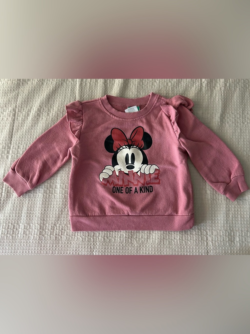 Minnie Mouse Pink Ruffle Sweatshirt